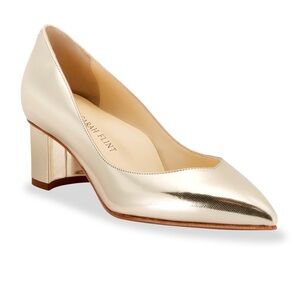 Sarah Flint Perfect Emma Gold Saffiano IT40 US 9-9.5